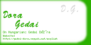 dora gedai business card